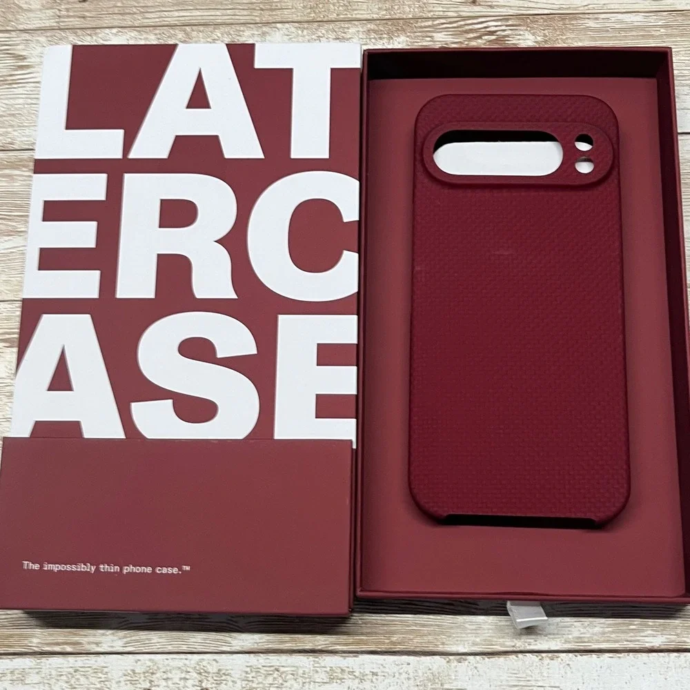 Latercase Pixel 9 Pro‎ Crimson Impossibly Thin Phone Case Featherweight Open Box